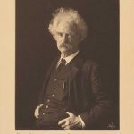 Clemens, Samuel L. A FINE PHOTOGRAVURE PORTRAIT OF CLEMENS, INSCRIBED AND SIGNED ("MARK TWAIN") TO EDWARD QUINTARD