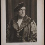 Print of a three-quarters photograph of Johnston Forbes-Robertson as the Duke of Buckingham