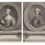 JOHANN GEORG WILLE (1715-1808) Portrait de Marie-Josèphe de Saxe, Dauphine de France; Portrait de Louis, Dauphin de France