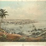 Habana lithograph with extensive hand-colouring, 1851