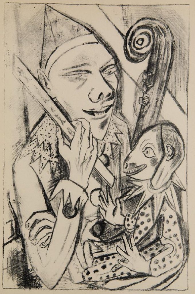 Pierrot and mask. 1920