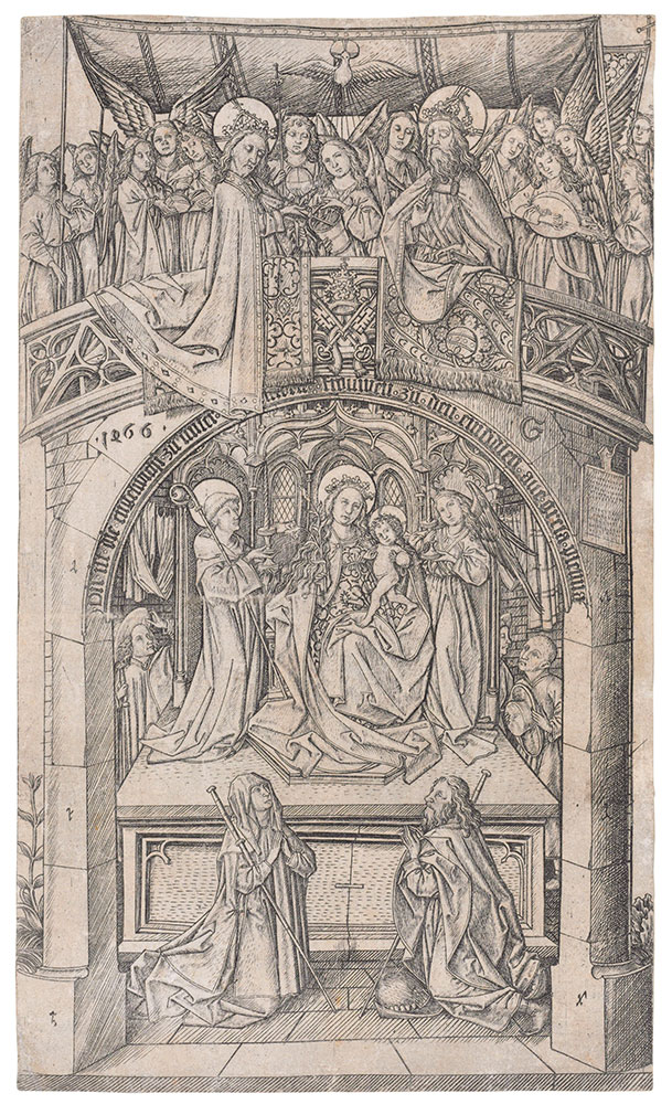 MASTER E.S. (ACTIVE CIRCA 1450-67) The Madonna of Einsiedeln: Large Version