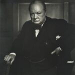 Winston Churchill silver gelatin print