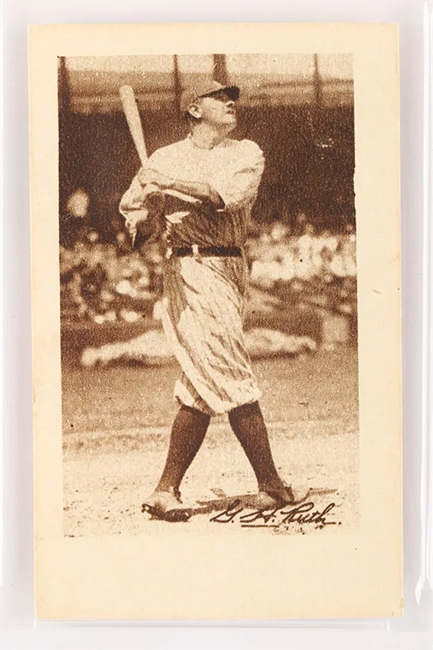 Sepia toned baseball card Willard's